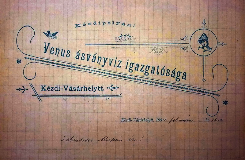 A kézdipolyáni Vénus-víz (útinapló töredék 1895)